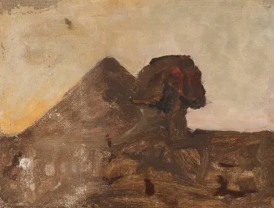 Evening In The Desert Sphinx And Pyramid From The Journey To Egypt