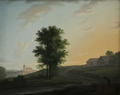 Evening Landscape Near Gentofte North Of Copenhagen