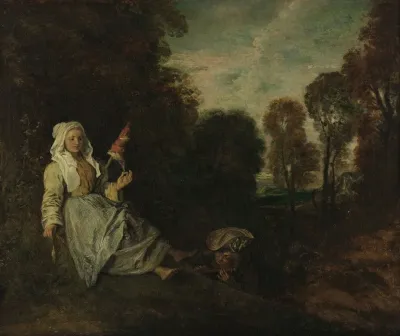 Evening Landscape With Spinner 2