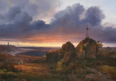 Evening View Of The Kattegat Near Kullen
