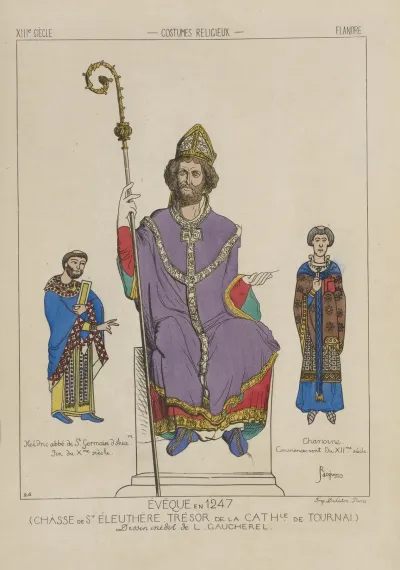 Eveque En 1247 Chasse De St Eleuthere Tresor De La Cathedrale De Tournai
