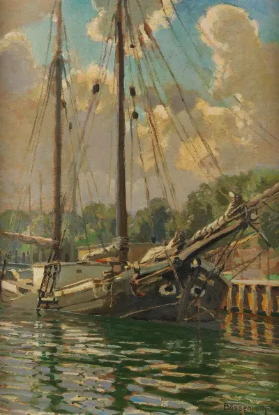 Ewer Im Hafen Von Eckernforde