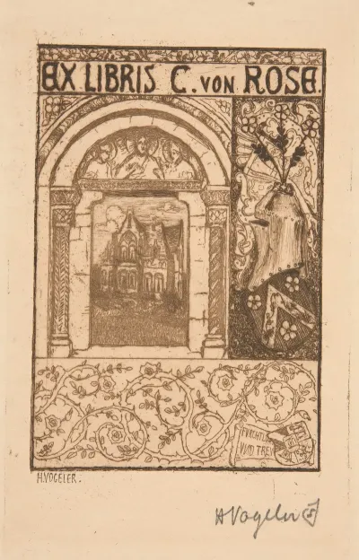 Ex Libris C Von Rose