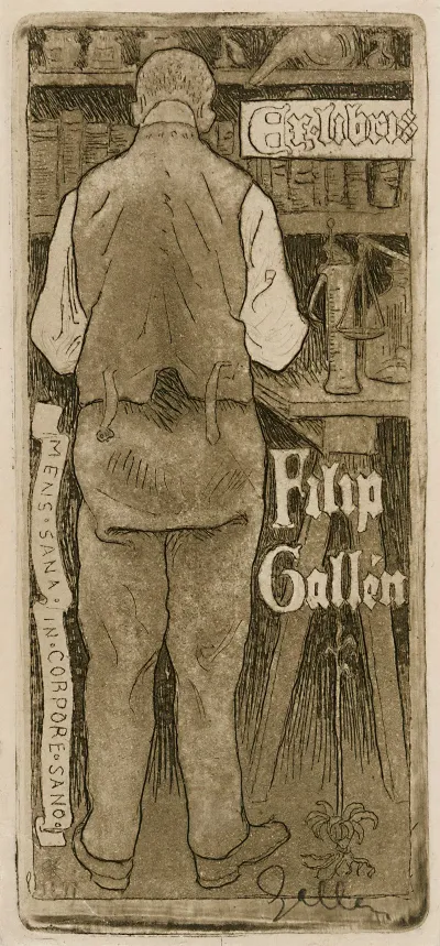 Ex Libris Filip Gallen The Artists Brother