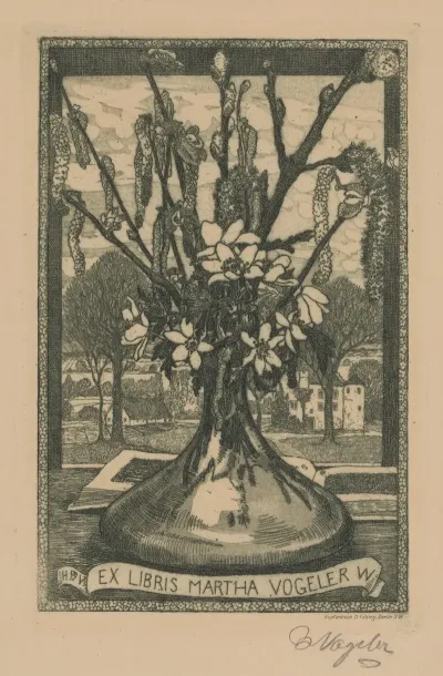 Ex Libris Martha Vogeler W
