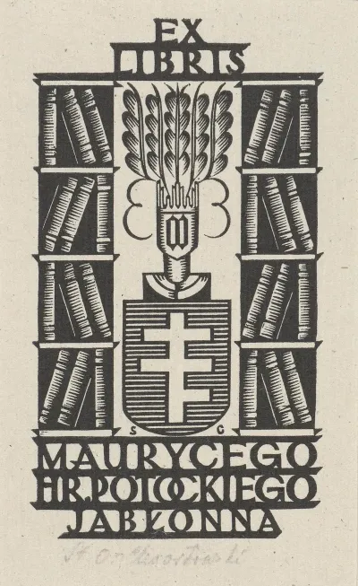 Ex Libris Maurycego Hr Potockiego Jablonna 2