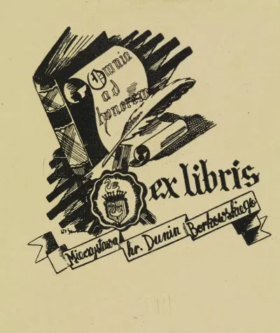 Ex Libris Mieczyslawa Hr Dunin Borkowskiego