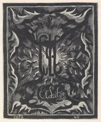 Ex Libris Van Carel Lion Cachet 2
