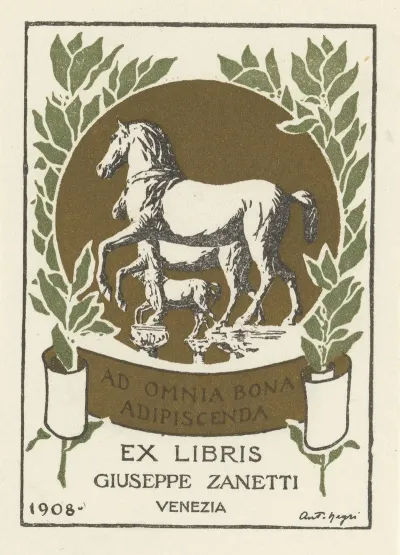 Ex Libris Van Giuseppe Zanetti