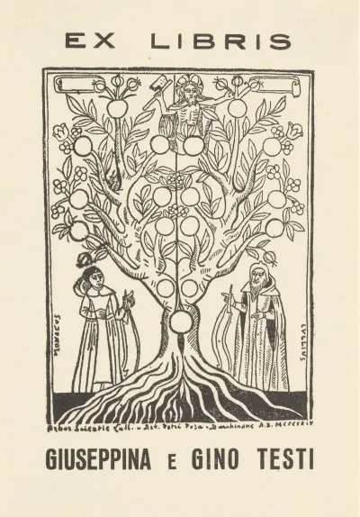 Ex Libris Van Giuseppina En Gino Testi