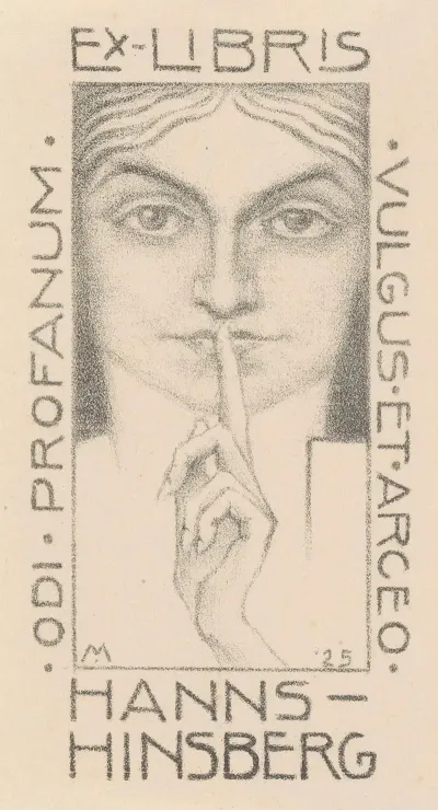 Ex Libris Van Hanns Hinsberg