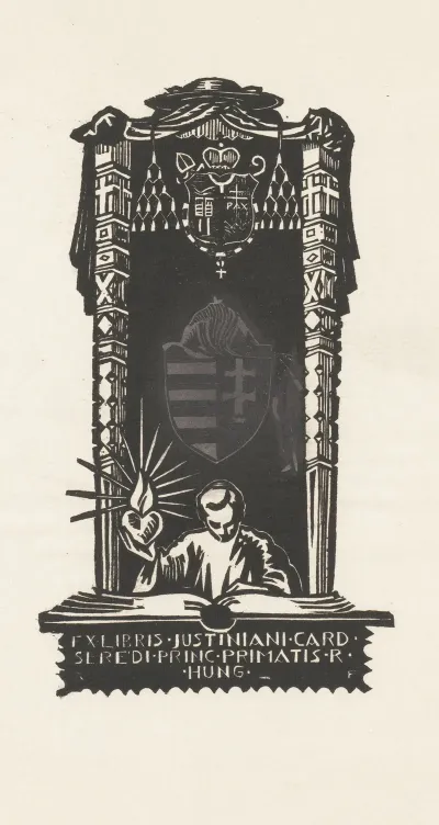 Ex Libris Van Kardinaal Jusztinian Seredi 2