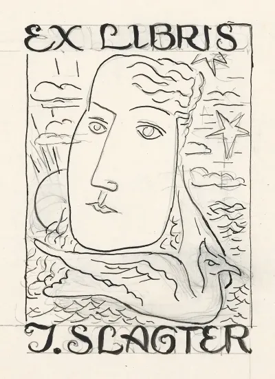 Ex Libris Voor J Slagter Ontwerp