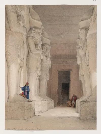 Excavated Temple Of Gyrshe Gerf Hussein Nubia
