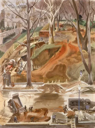 Excavation At The White House