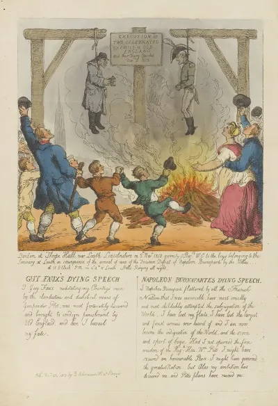 Execution Of Two Celebrated Enemies Of Old England And Their Dying Speeches Nov 5 1813