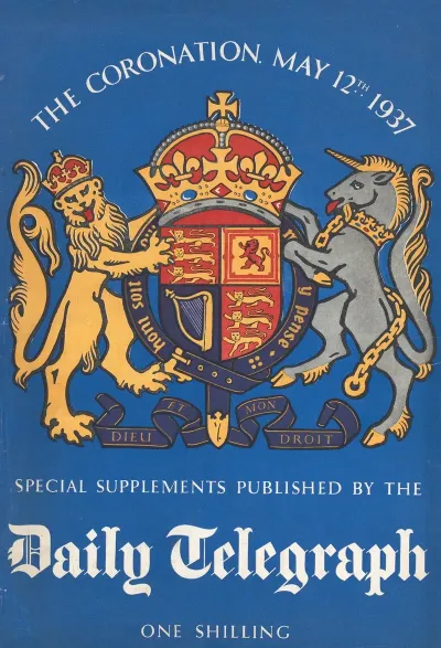 Exemplaar Van Het Geillustreerde Supplement Van 11 Mei 1937 Van De Krant Daily Telegraph Tgv De Kroning Van George Vi
