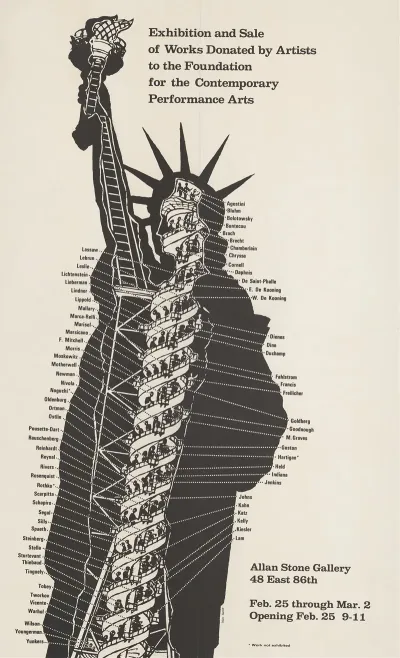 Exhibition And Sale Of Works Donated By Artists To The Foundation For The Contemporary Performance Arts