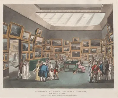 Exhibition Of Water Coloured Drawings Old Bond Street