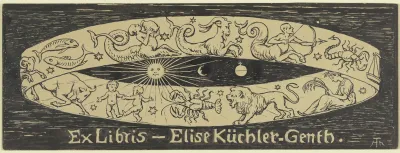 Exlibris Elise Kuchler Genth