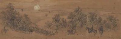Explosion Of A Rebel Limber At The Battle Near Middleburg June 21st