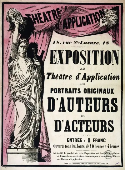 Exposition Au Theatre Dapplication De Portraits Originaux Dauteurs Et Dacteurs