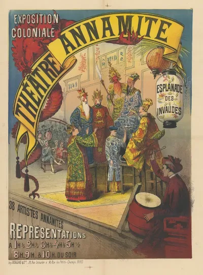 Exposition Coloniale Theatre Annamite Esplanade Des Invalides