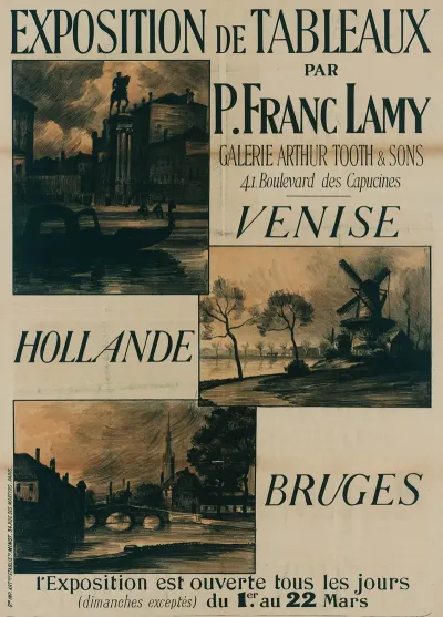 Exposition De Tableaux Par P Franc Lamy