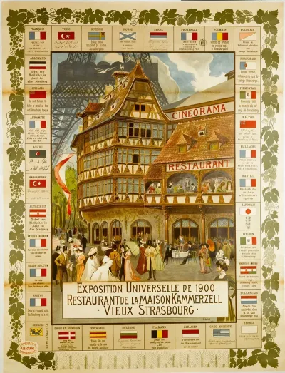 Exposition Universelle De 1900 Restaurant De La Maison Kammerzell Vieux Strasbourg