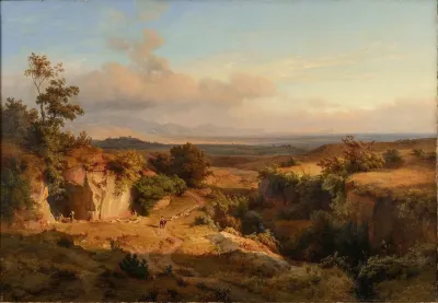 Extensive Landscape In The Roman Campagna