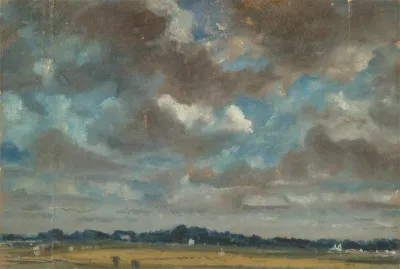 Extensive Landscape With Grey Clouds