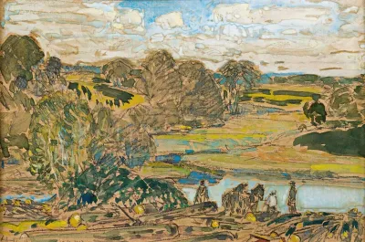 Extensive Landscape With River