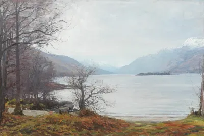 Extensive View Of A Highland Loch