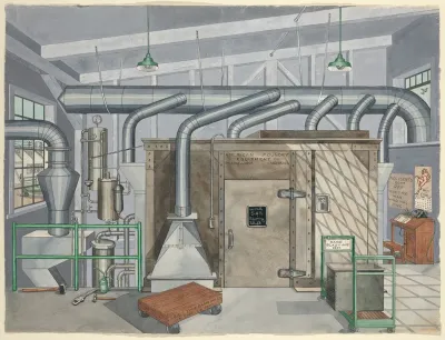 Exterior Sand Blasting Chamber 1935