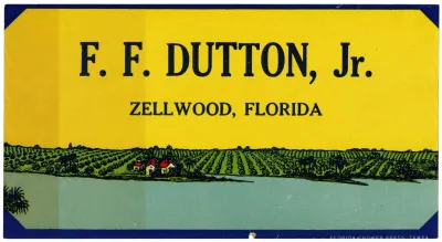 F F Dutton Jr Produce Label