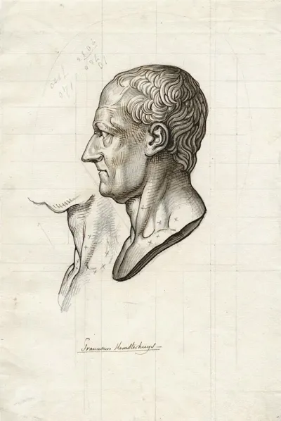 F Hemsterhuys Borstbeeld Naar Links