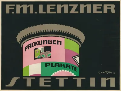 F M Lenzner Stettin Packungen Plakate