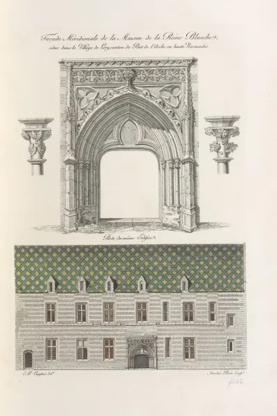 Facade Meridionale De La Maison De La Reine Blanche Situe Dans Le Village De Lery Canton De Pont De Larche En Haute Normandie
