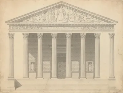 Facade Of The Madeleine Paris