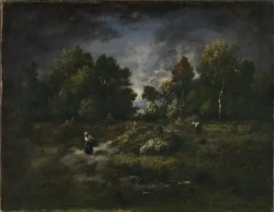 Faggot Gatherers In A Wooden Landscape