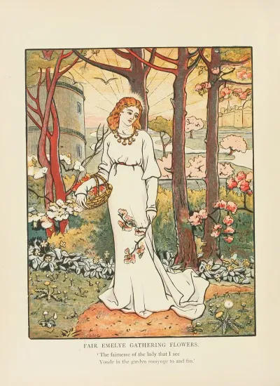 Fair Emelye Gathering Flowers