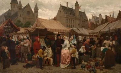 Fair In Ghent In The Middle Ages
