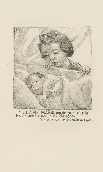 Faire Part De Naissance De Claire Marie Dominique Denis
