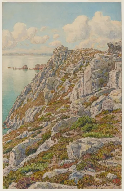 Falaises De Lile Vierge Baie De Douarnenez Morgat