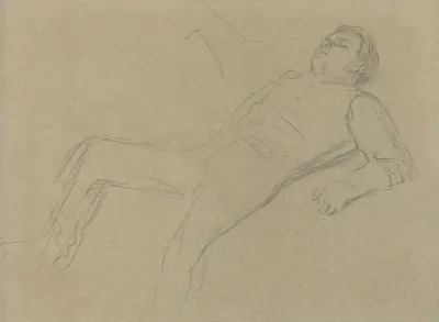 Fallen Jockey Study For Scene From The Steeplechase The Fallen Jockey Ii