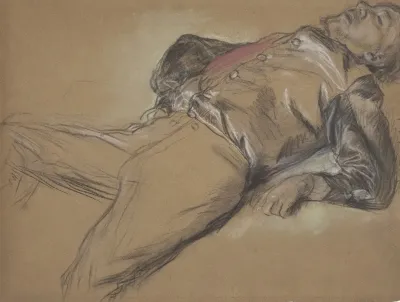 Fallen Jockey Study For Scene From The Steeplechase The Fallen Jockey