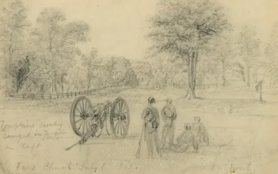 Falls Church July 1st 1861 Outpost
