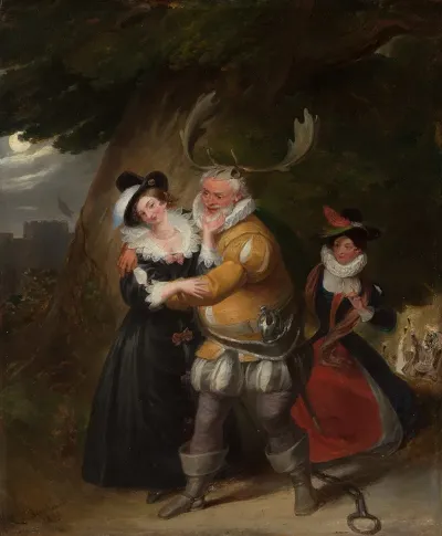 Falstaff At Hernes Oak From The Merry Wives Of Windsor Act V Scene V