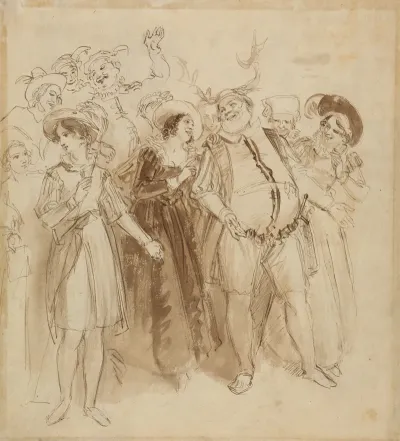 Falstaff Disguised As Herne