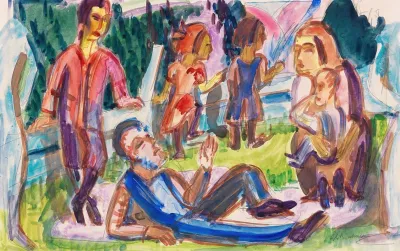 Familie Auf Der Wiese